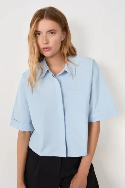 Camisa de manga corta de algodón