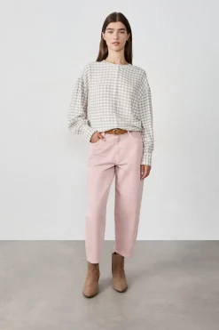 Camisa de manga larga a cuadros