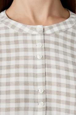 Camisa de manga larga a cuadros