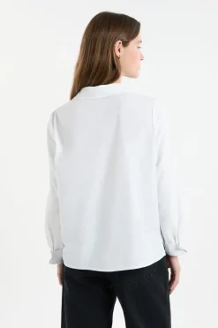 Camisa de manga larga de algodón