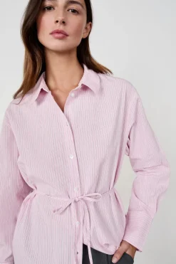 Camisa de manga larga de popelina