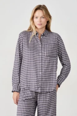 Camisa de pijama a cuadros