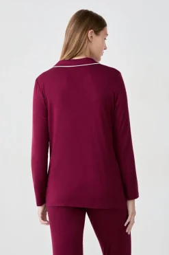 Camisa de pijama de manga larga