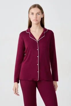 Camisa de pijama de manga larga