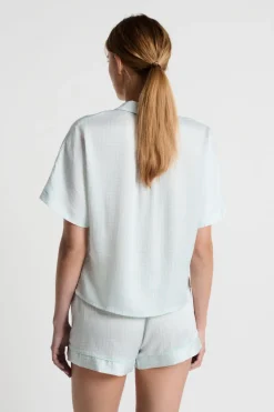 Camisa de pijama de manga corta estampada