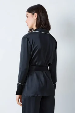 Camisa de pijama de satén