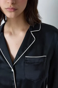 Camisa de pijama de satén