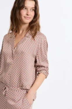 Camisa de pijama estampada