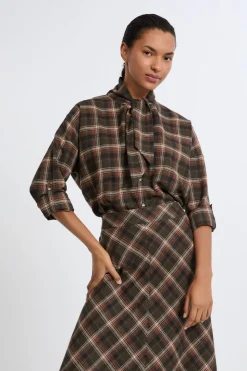 Camisa estampada de algodón