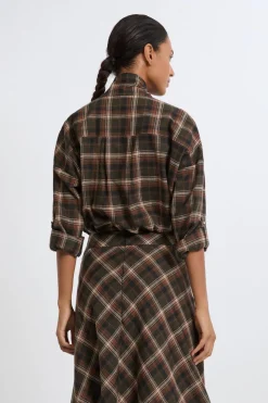 Camisa estampada de algodón