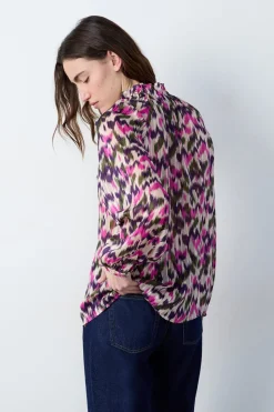 Camisa fluida estampada