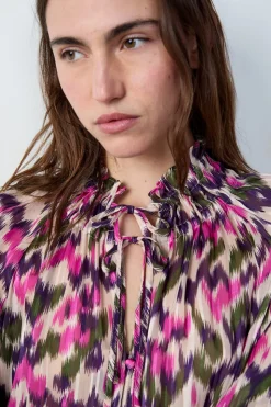 Camisa fluida estampada