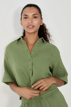 Camisa manga corta 100% algodón