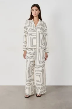 Camisa manga larga estampada