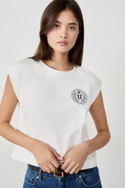 Camiseta de algodón con estampado