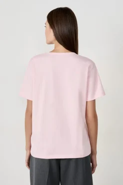 Camiseta de algodón estampada "Cool girl academy