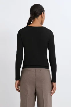 Camiseta de cuello redondo y manga larga