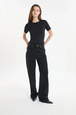 Camiseta de manga corta con algodón