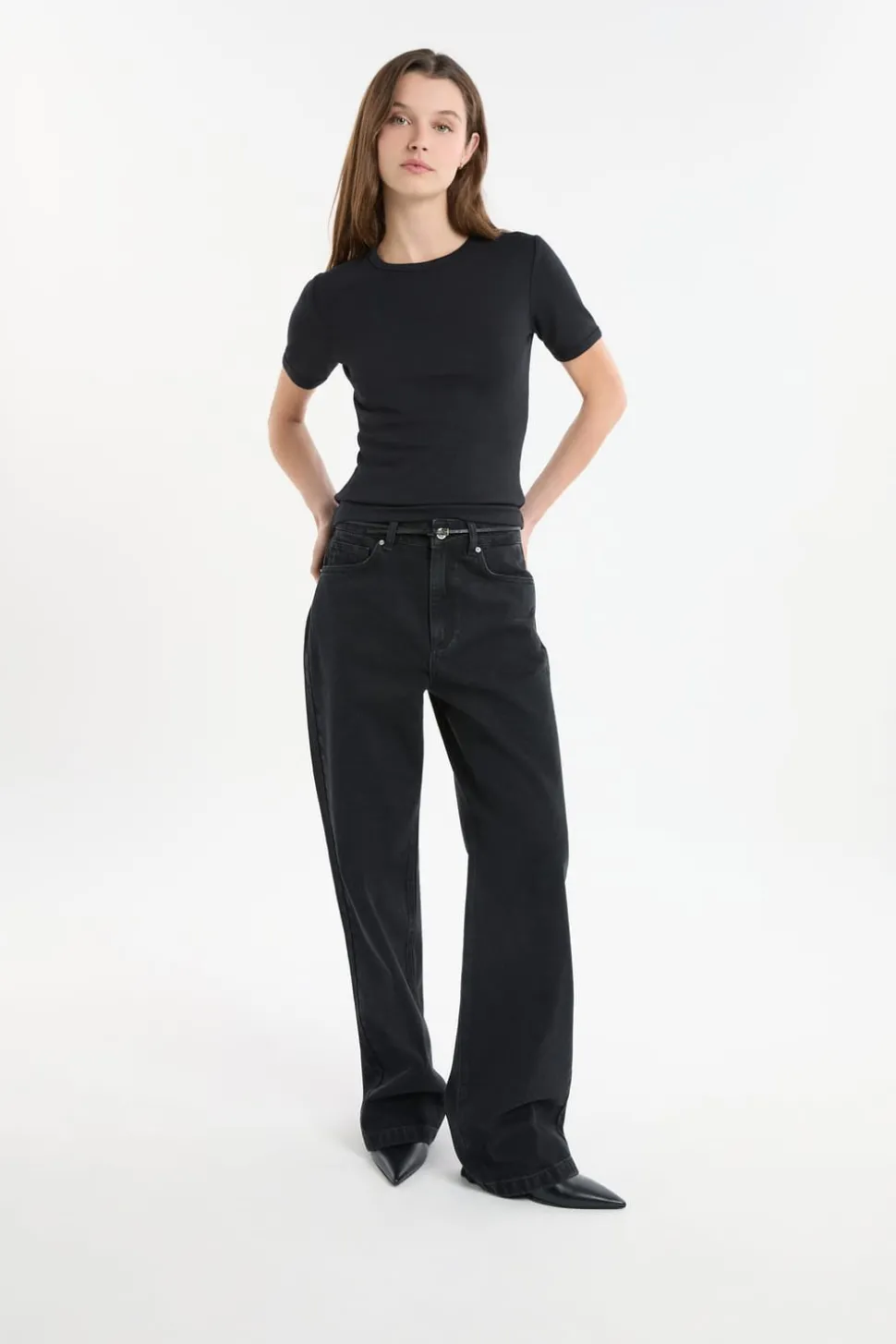 Camiseta de manga corta con algodón