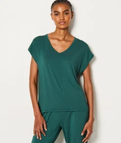 Camiseta de manga corta de pijama de modal