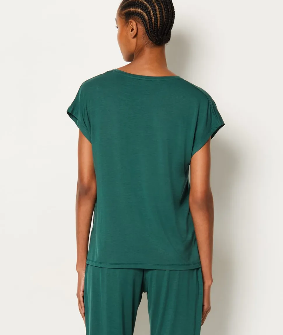 Camiseta de manga corta de pijama de modal