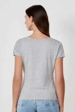 Camiseta de manga corta de algodón