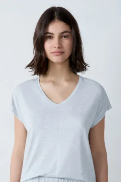 Camiseta de manga corta de pijama de modal