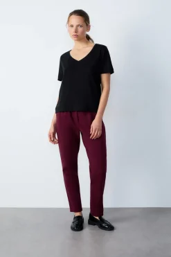 Camiseta de manga corta de algodón