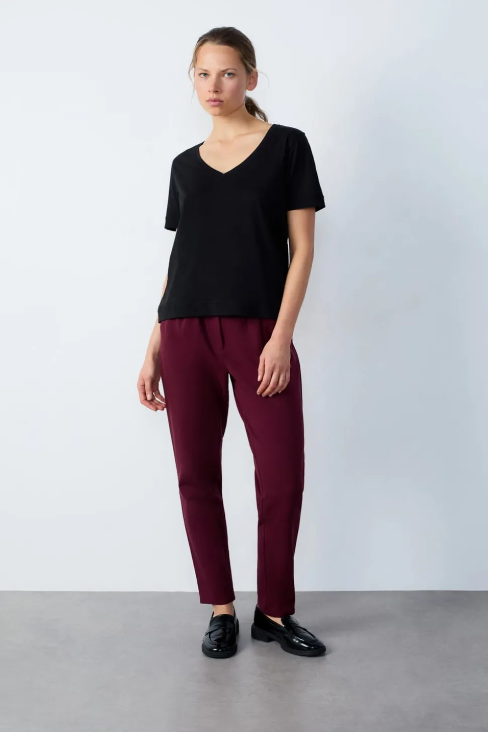 Camiseta de manga corta de algodón