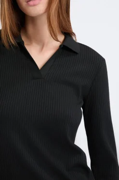 Camiseta de manga larga con cuello en V