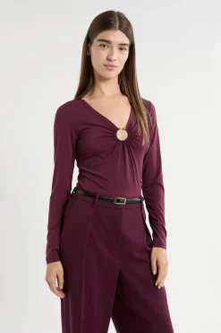 Camiseta de manga larga con anilla