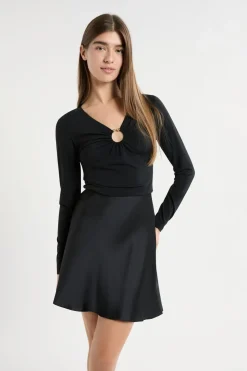 Camiseta de manga larga con anilla