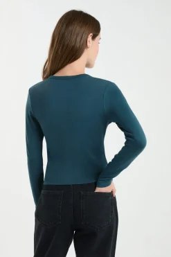 Camiseta de manga larga de algodón