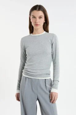 Camiseta de manga larga de algodón