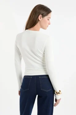 Camiseta de manga larga de algodón