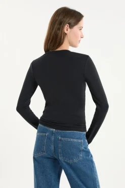 Camiseta de manga larga de algodón