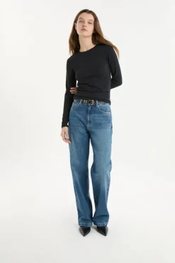 Camiseta de manga larga de algodón