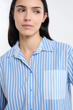 Camiseta de pijama a rayas