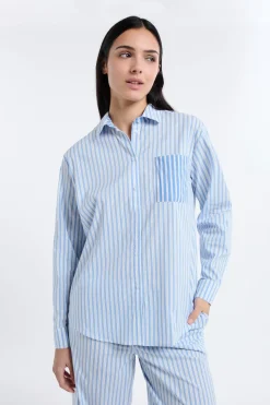 Camiseta de pijama a rayas