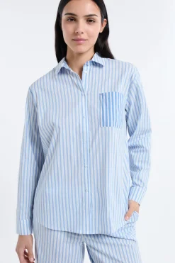 Camiseta de pijama a rayas