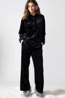 Camiseta de pijama de terciopelo