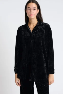 Camiseta de pijama de terciopelo