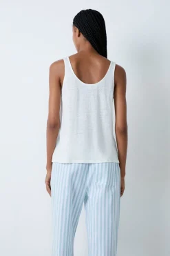 Camiseta de tirantes 100% lino