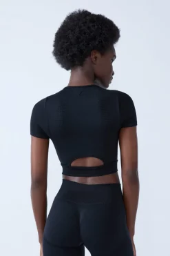 Camiseta deportiva de manga corta 2 en 1