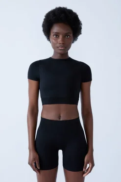 Camiseta deportiva de manga corta 2 en 1