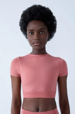 Camiseta deportiva de manga corta 2 en 1