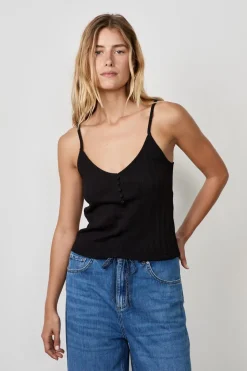 Camiseta sin mangas de algodón con tirantes finos