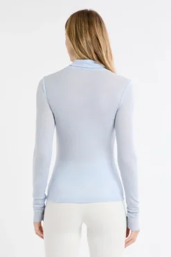 Camiseta térmica de cuello alto con lana