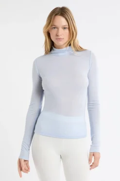 Camiseta térmica de cuello alto con lana