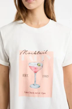 Camisón de algodón estampado